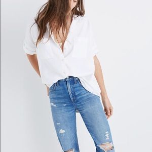 Madewell White Courier Shirt